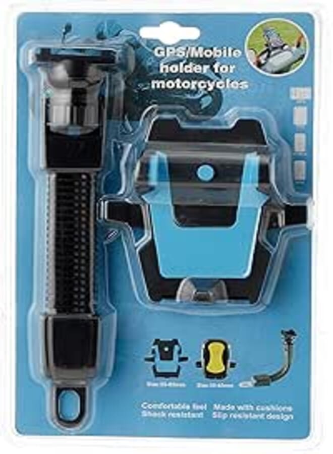 Waterproof Bike Phone Holder for Motorcycle - 360° Adjustable Universal - JS-012 - Yellow - JS-025 -Light Blue